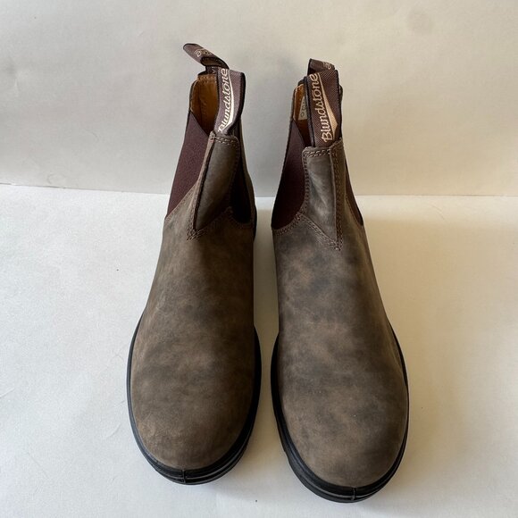 Mens Blundstone Classic 585 Leather Chelsea Boot Rustic Brown US 10 AUS/UK 9 - Picture 7 of 10